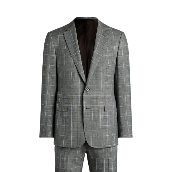 Gregory Handmade Plaid Suit Purple Label 1