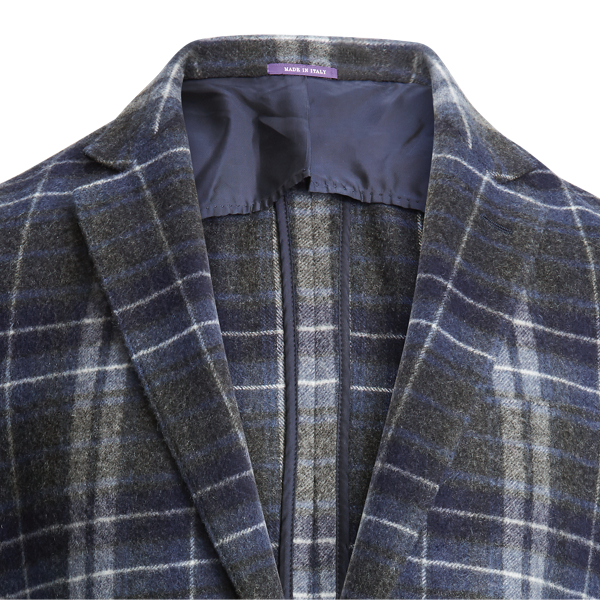 Charcoal/Navy/Blue/White Hadley Cashmere Sport Coat Purple Label 8