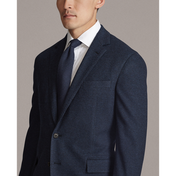Navy And Black Hadley Pique Suit Jacket Purple Label 7