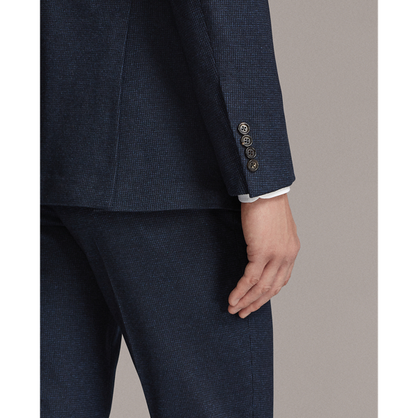 Navy And Black Hadley Pique Suit Jacket Purple Label 8