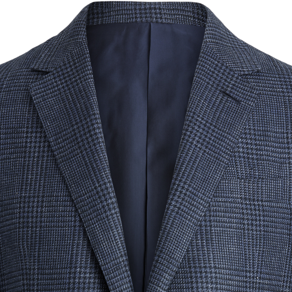 Navy And Black Gregory Glen Plaid Sport Coat Purple Label 9