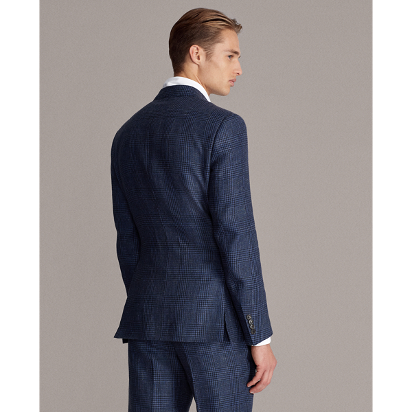 Navy And Black Gregory Glen Plaid Sport Coat Purple Label 6