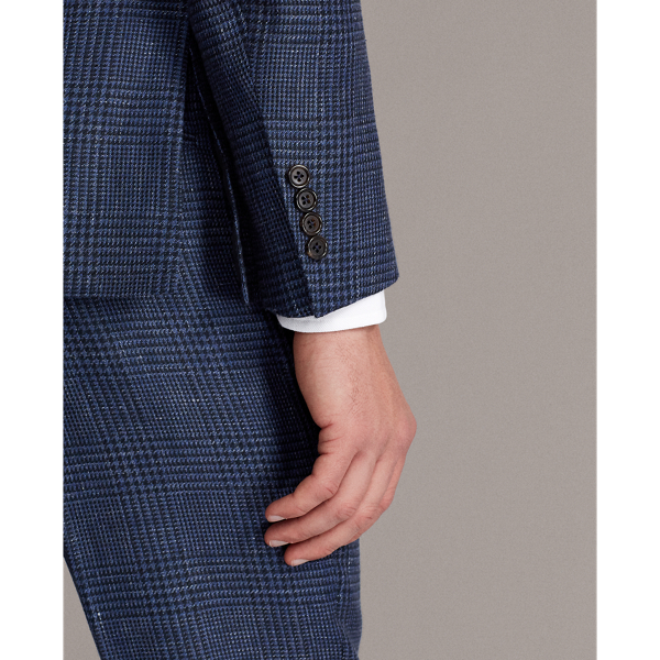 Navy And Black Gregory Glen Plaid Sport Coat Purple Label 8