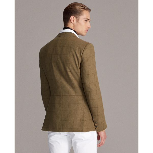 Olive And Loden Gregory Windowpane Sport Coat Purple Label 6