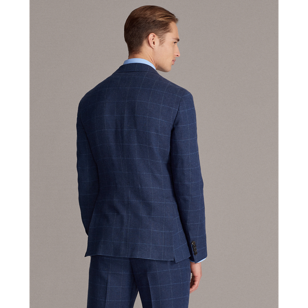 Blue With Light Blue Hadley Windowpane Suit Jacket Purple Label 6