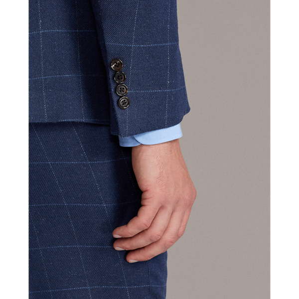 Blue With Light Blue Hadley Windowpane Suit Jacket Purple Label 8