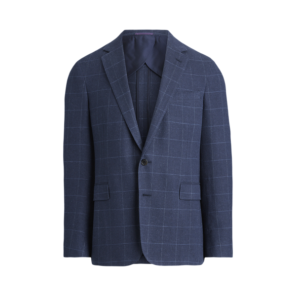 Hadley Windowpane Suit Jacket Purple Label 1