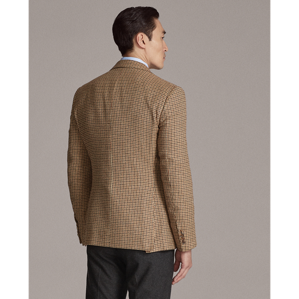 Brown And Tan And Cream Gregory Checked Sport Coat Purple Label 6