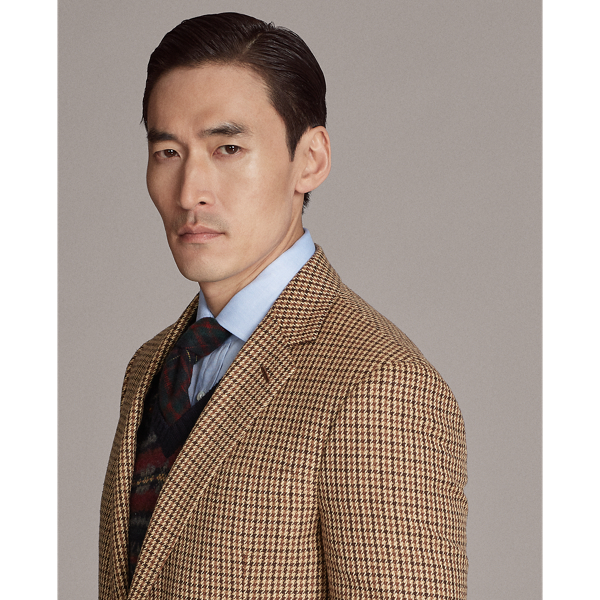 Brown And Tan And Cream Gregory Checked Sport Coat Purple Label 7