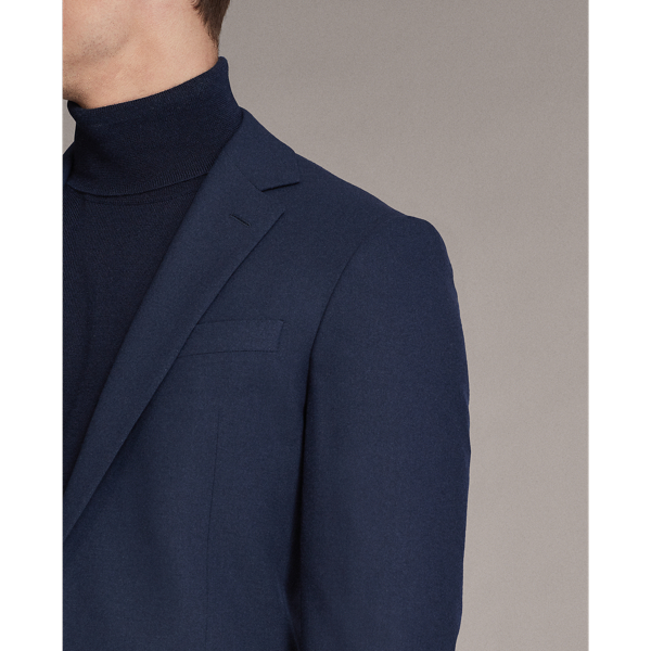 Navy Kent Handmade Cashmere-Blend Sport Coat Purple Label 5