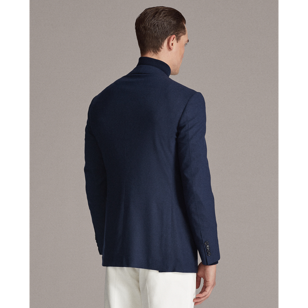 Navy Kent Handmade Cashmere-Blend Sport Coat Purple Label 6