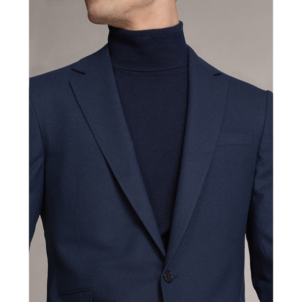Navy Kent Handmade Cashmere-Blend Sport Coat Purple Label 7