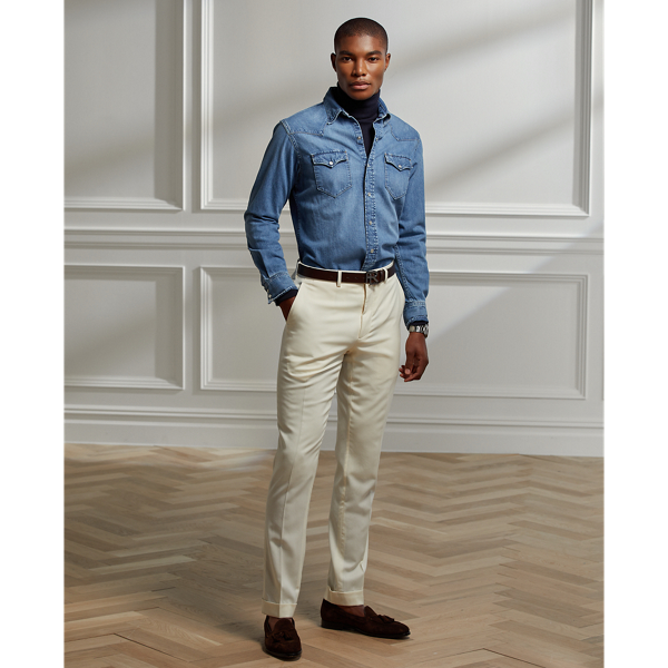 Camicia western in denim indaco Purple Label in Blu indaco 4