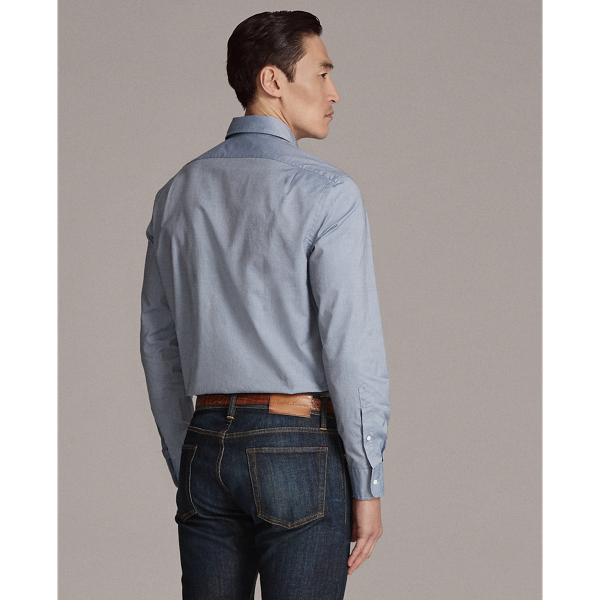 Grey Oxford Shirt Purple Label 4