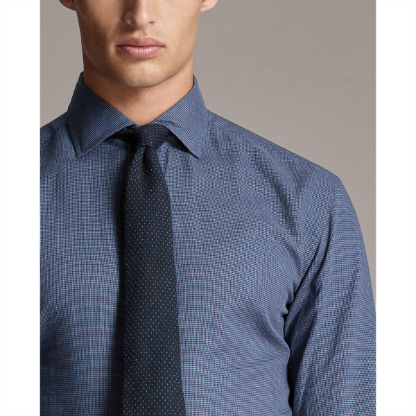 Blue Houndstooth Shirt Purple Label 6