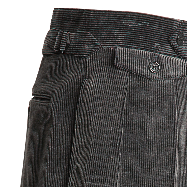 Grey Gregory Corduroy Suit Trouser Purple Label 7