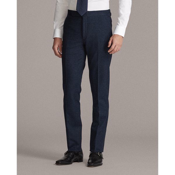 Navy And Black Gregory Pique Suit Trouser Purple Label 4