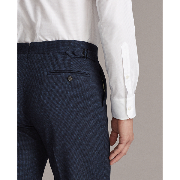Navy And Black Gregory Pique Suit Trouser Purple Label 6