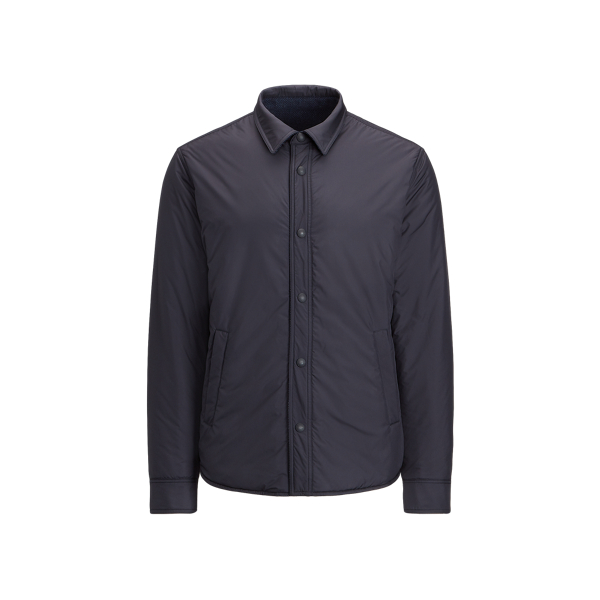Navy Leeson Reversible Shirt Jacket Purple Label 2