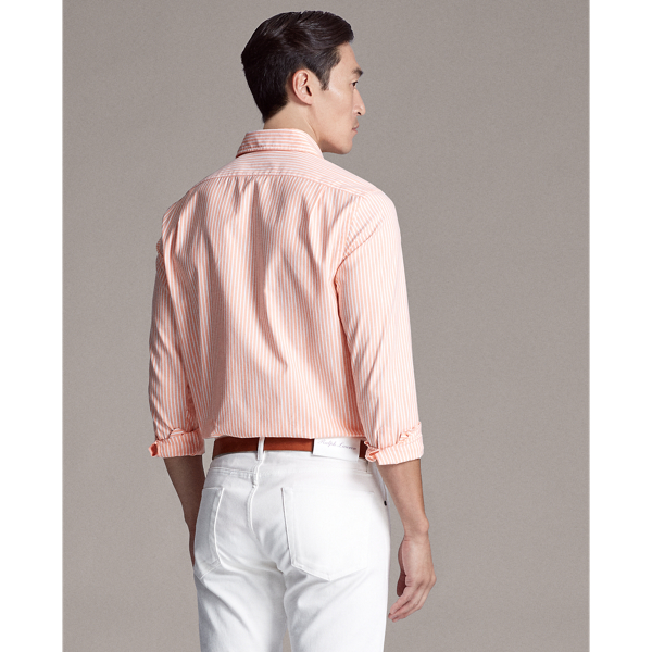 Orange Striped Oxford Shirt Purple Label 5