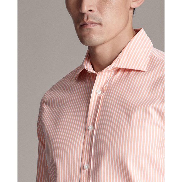 Orange Striped Oxford Shirt Purple Label 6
