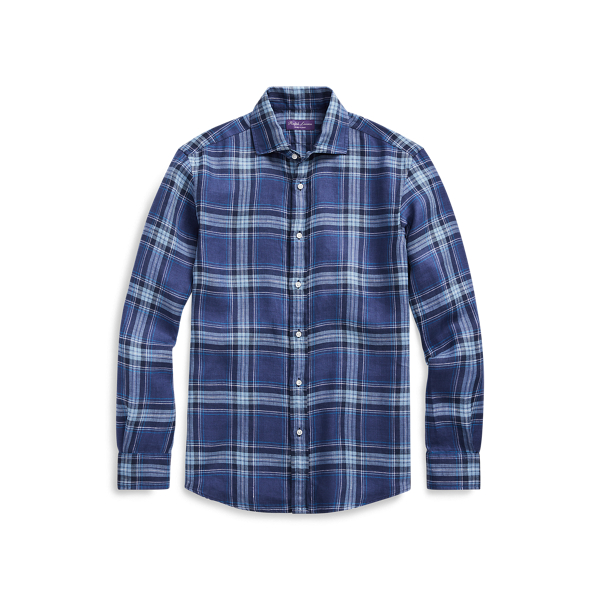 Karohemd aus Leinen Purple Label in 1