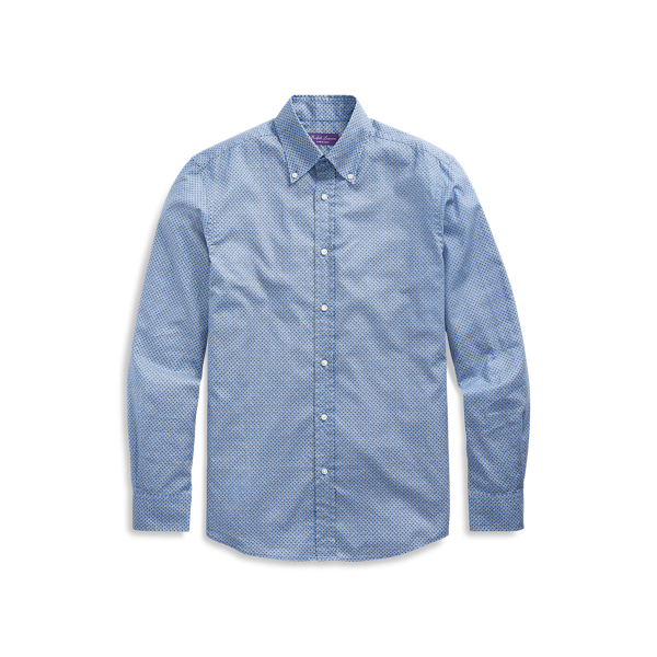 Foulard-Print Twill Shirt