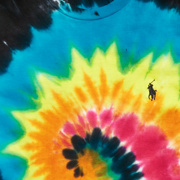 Eclipse Tie Dye Tie-Dyed Jersey Tee Polo Ralph Lauren 5