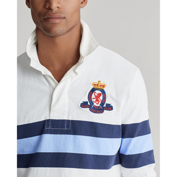 Classic Oxford White Mult Classic Fit Rugby Shirt Polo Ralph Lauren 6