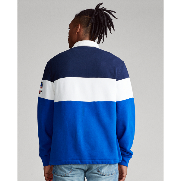 Newport Navy Multi Rugby Sweatshirt Polo Ralph Lauren 4