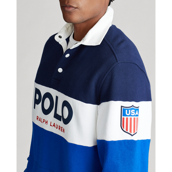 Newport Navy Multi Rugby Sweatshirt Polo Ralph Lauren 5