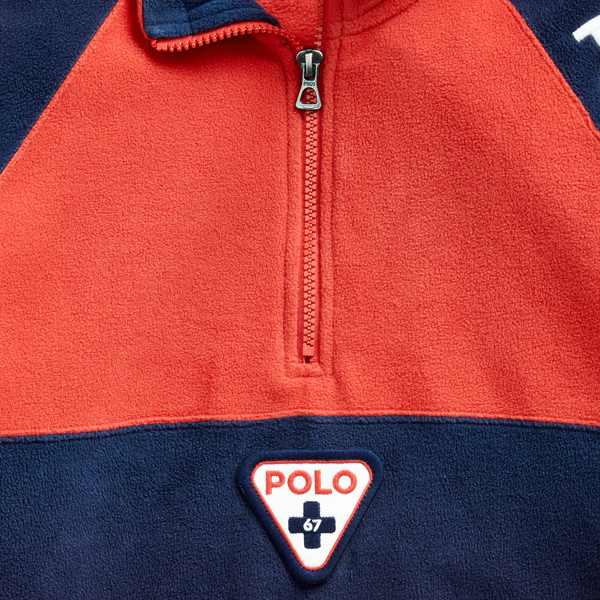 Polo Sport Red Multi Polo Shield Fleece Sweatshirt Polo Ralph Lauren 7