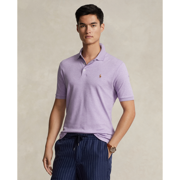 Pastel Purple Classic Fit Soft Cotton Polo Shirt Polo Ralph Lauren 1