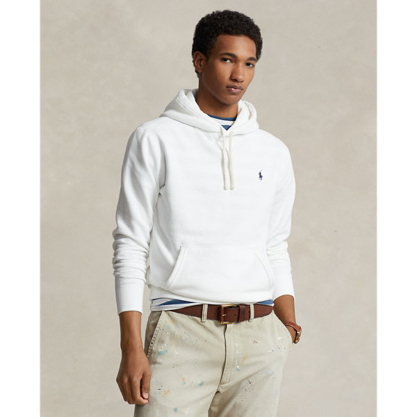 Ralph lauren white fleece hotsell