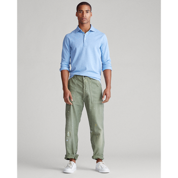 Isle Heather Custom Slim Fit Stretch Mesh Polo Shirt Polo Ralph Lauren 3