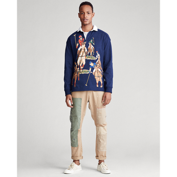 La chemise de rugby Five Horsemen Polo Ralph Lauren en Bleu marine Newport 3