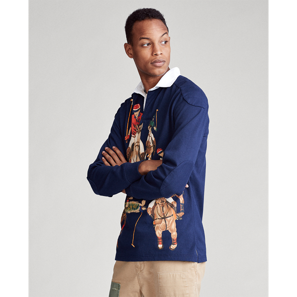 La chemise de rugby Five Horsemen Polo Ralph Lauren en Bleu marine Newport 4