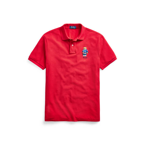 Custom Slim Fit Polo Bear Mesh Polo Polo Ralph Lauren in 1