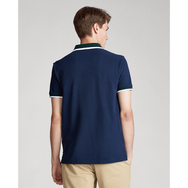 Cruise Navy Custom Slim Fit Mesh Polo Polo Ralph Lauren 5