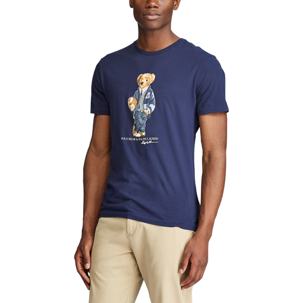 Cruise Navy Custom Slim Fit Bear T-Shirt Polo Ralph Lauren 3