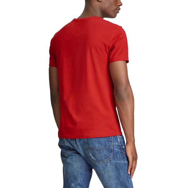 RL 2000 Red Usa Bear Custom Slim Fit Bear T-Shirt Polo Ralph Lauren 4