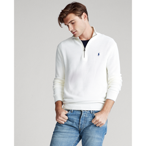 White Cotton Half-Zip Jumper Polo Ralph Lauren 4