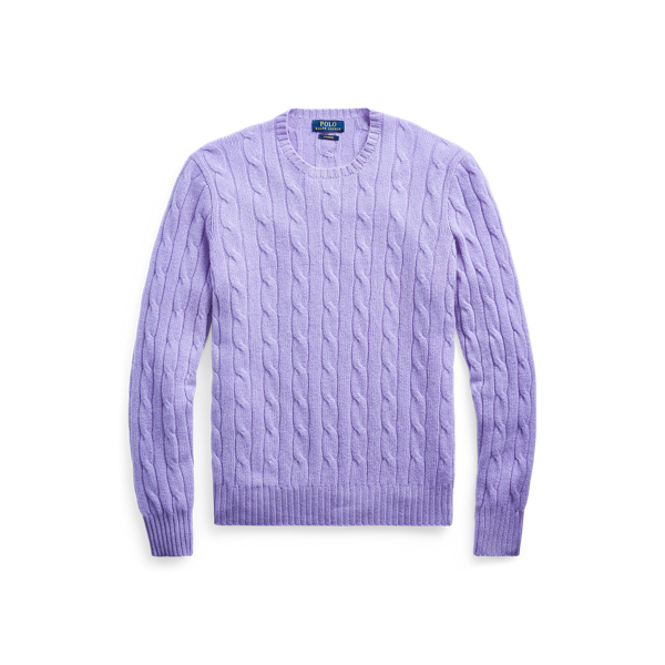 Maidstone Purple Heather The Iconic Cable-Knit Cashmere Sweater Polo Ralph Lauren 2