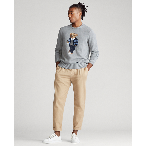 Grey Heather Polo Bear Cotton Jumper Polo Ralph Lauren 3