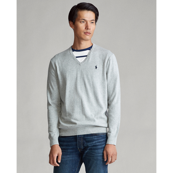 Cotton V-Neck Sweater