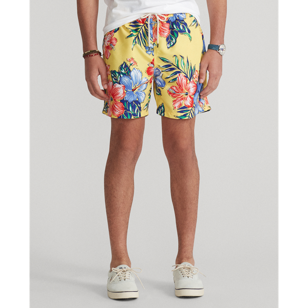 RL Vintage Hibiscus Yllw 14&nbsp;cm Traveller Swimming Trunk Polo Ralph Lauren 4