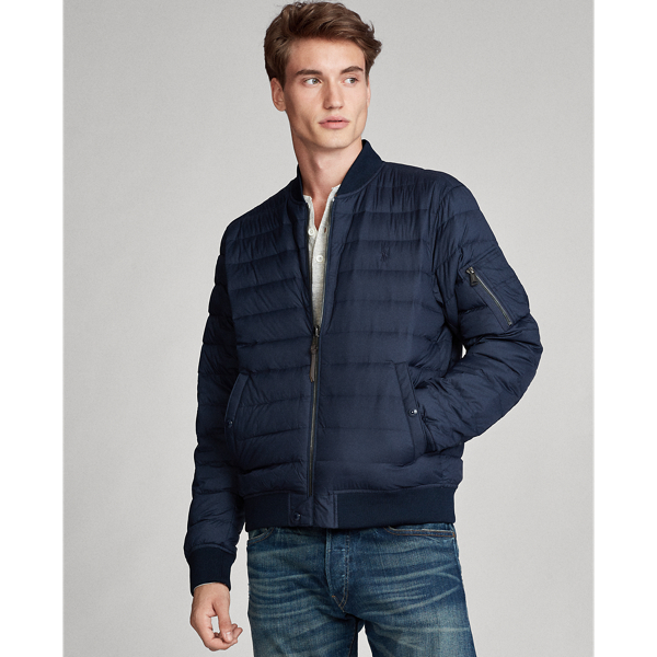 Packable Quilted Bomber Jacket