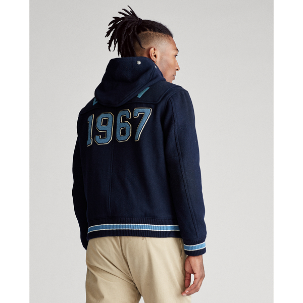 Hunter Navy Letterman Toggle Jacket Polo Ralph Lauren 6