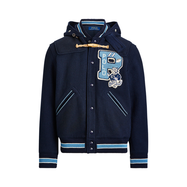 Veste universitaire &agrave; b&acirc;tonnets Polo Ralph Lauren en 1