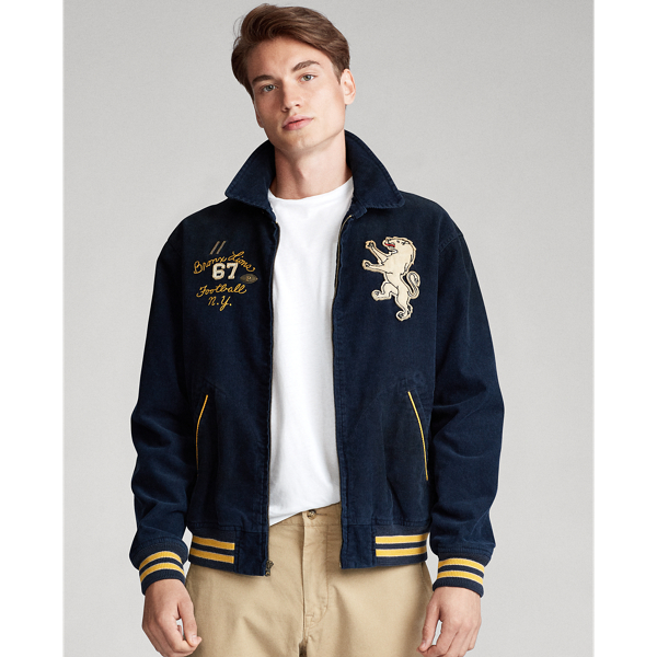 Aviator Navy Corduroy Graphic Jacket Polo Ralph Lauren 3